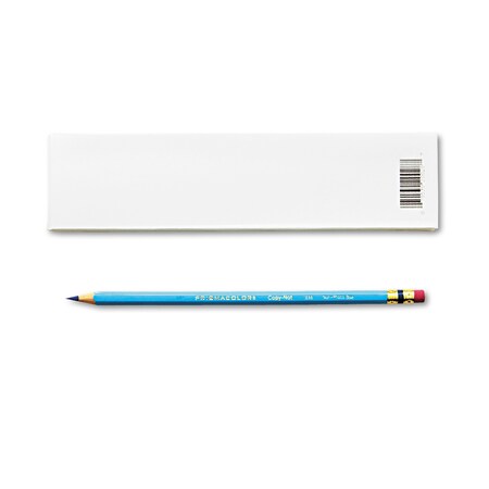 Prismacolor Col-Erase Pencil with Eraser, 0.7 mm, 2B (#1), Non-Photo Blue, PK12 20028